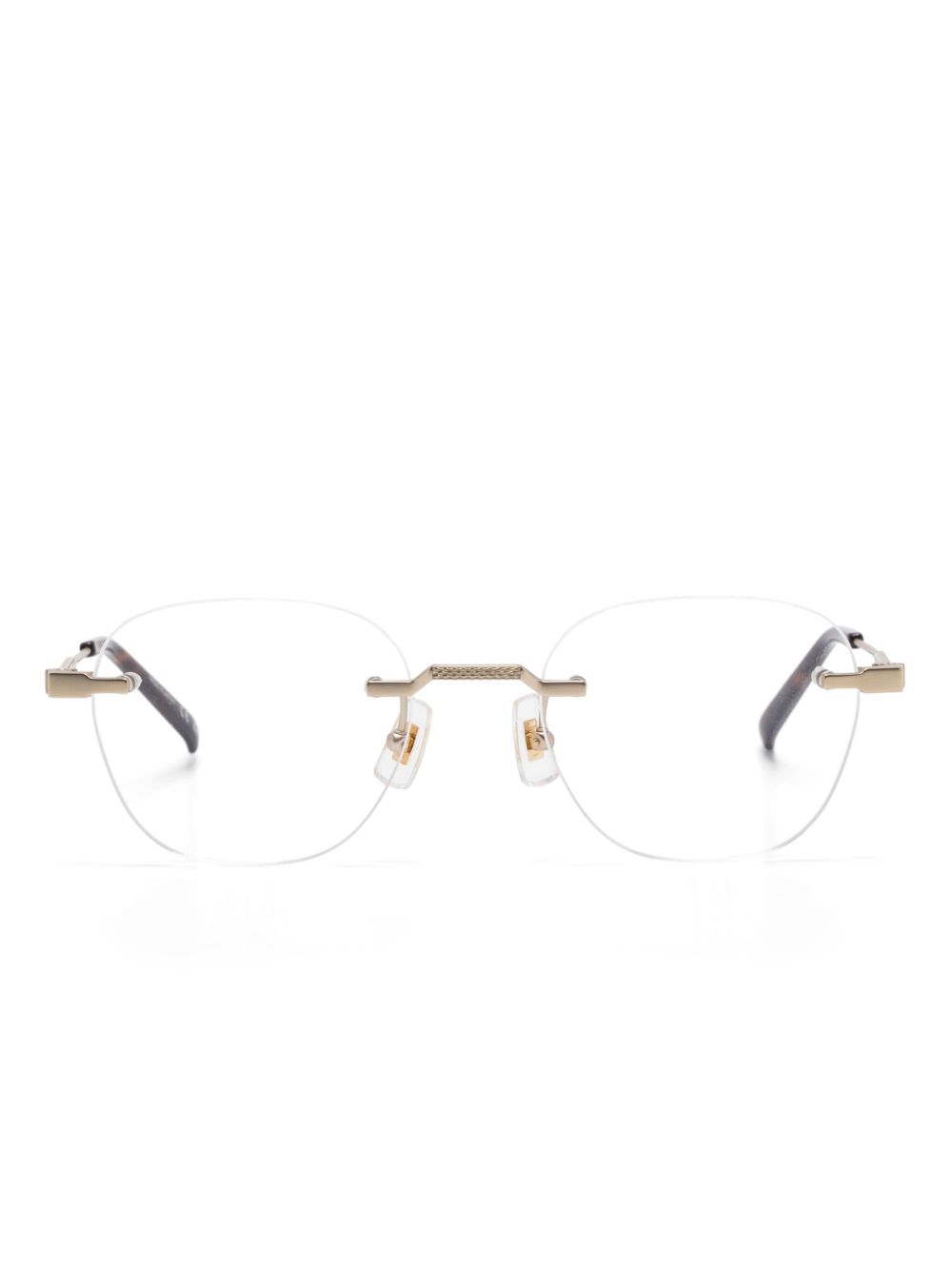 Dunhill Wayfarer 镜框眼镜 - 金色