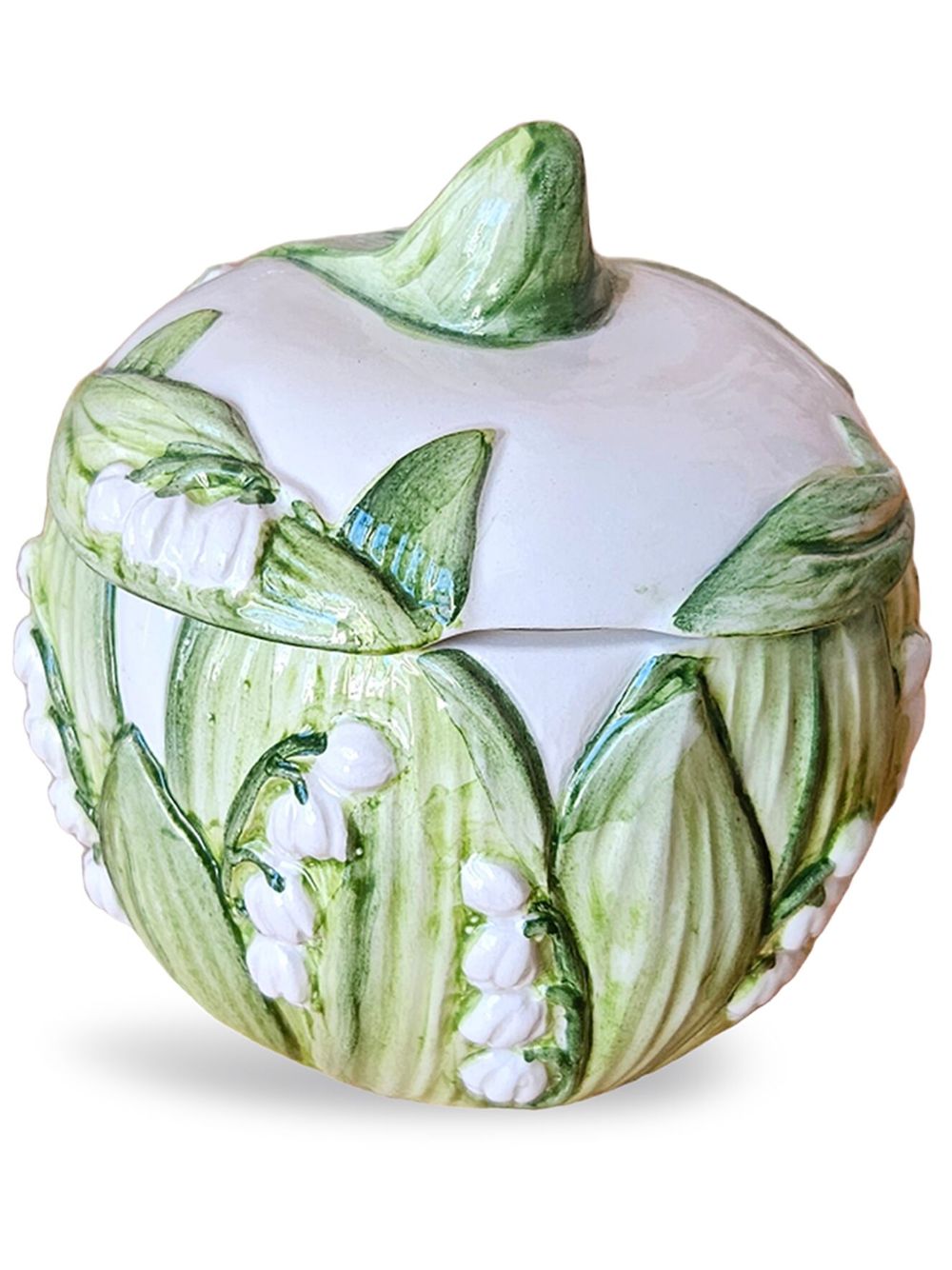 Les-Ottomans Lily Of The Valley 陶瓷糖罐 - 绿色