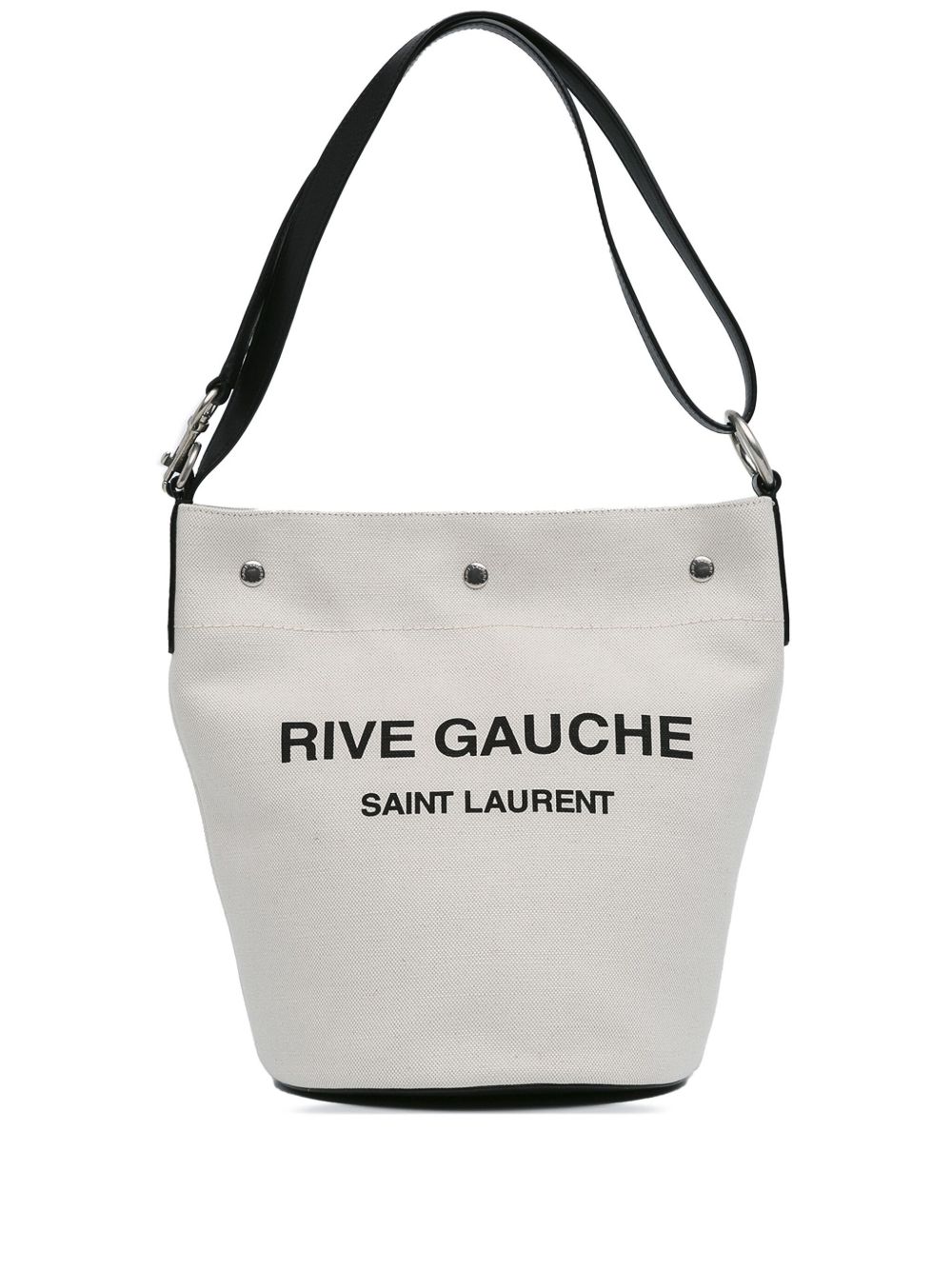 Saint Laurent Pre-Owned Canvas Rive Gauche 水桶包（2022年典藏款） - 褐色