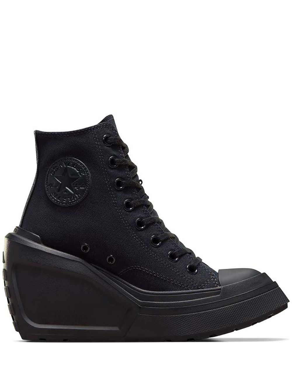 Converse Chuck 70 De Luxe Wedge Hi 厚底运动鞋（11厘米） - 黑色