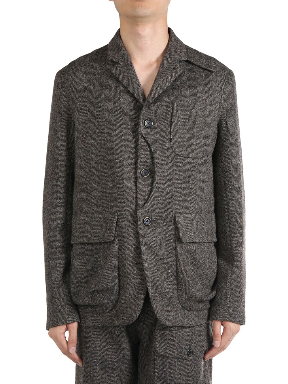 Uma Wang Sydney Newspaper jacket - 黑色