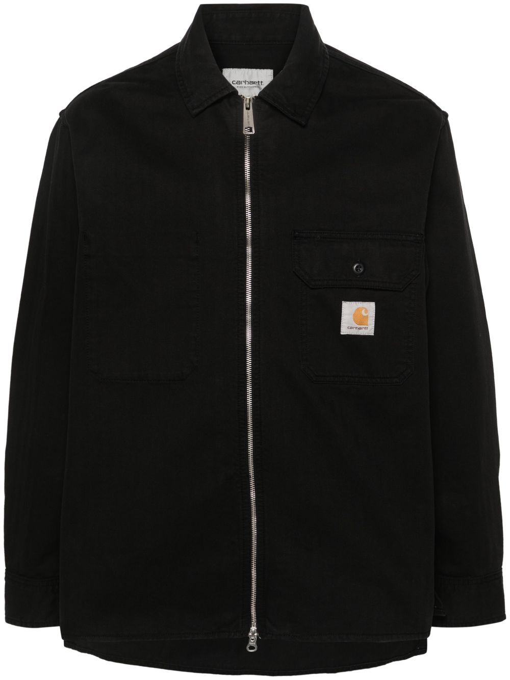 Carhartt WIP Rainer 人字斜纹针织衬衫式夹克 - 黑色