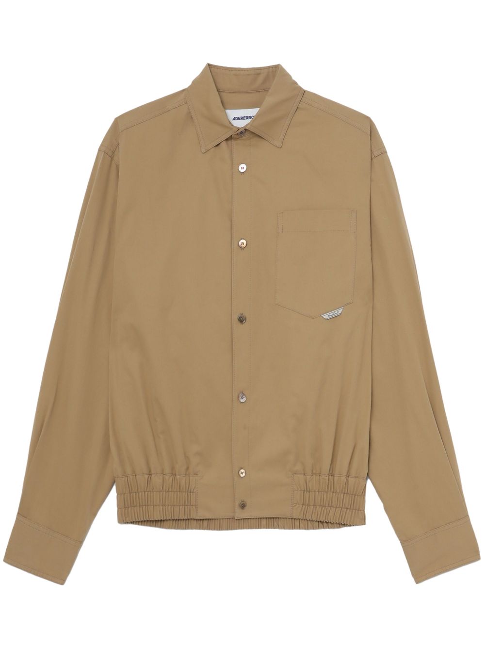 Ader Error logo标签棉衬衫 - 中性色