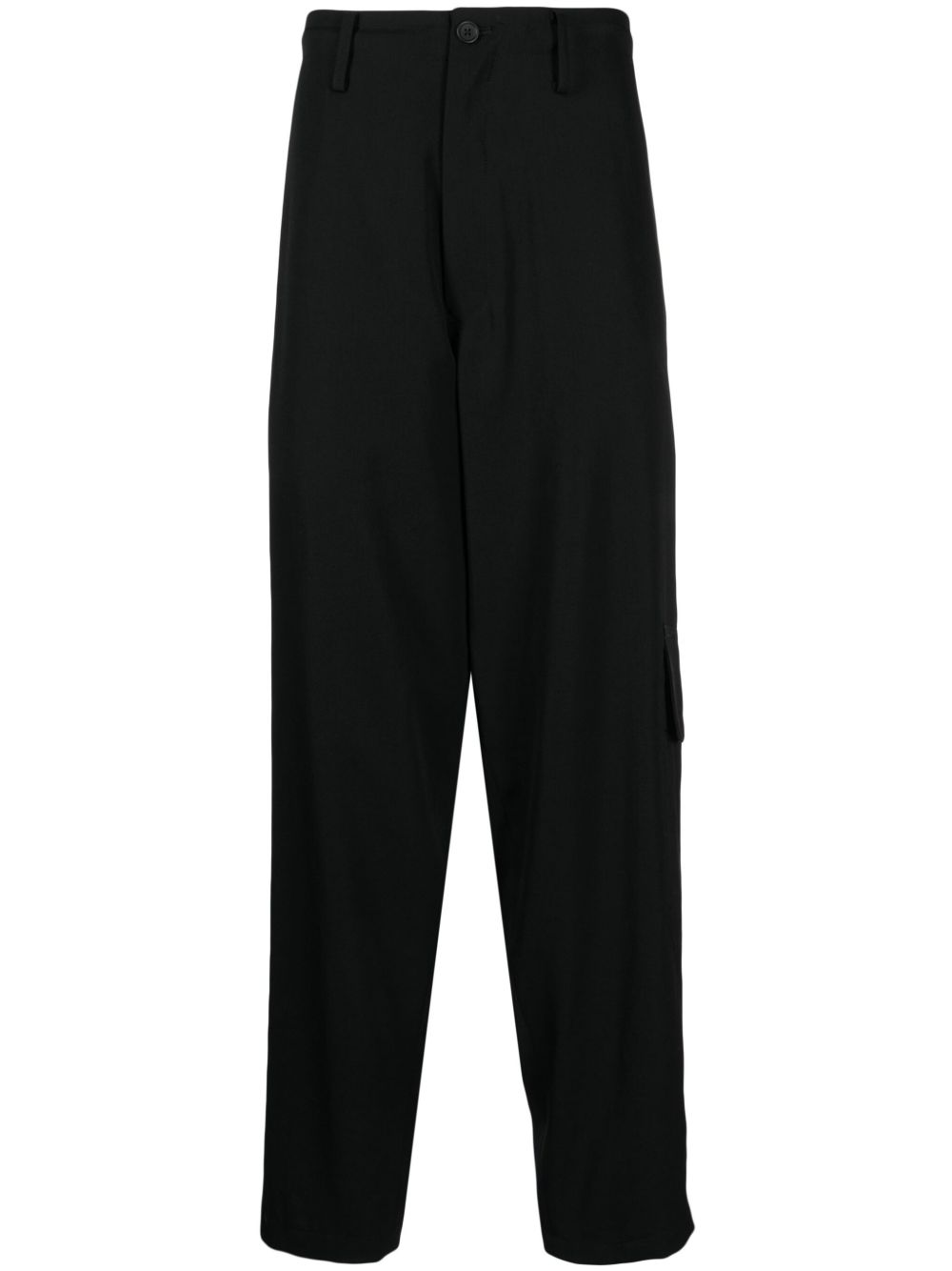 Yohji Yamamoto 羊毛锥形裤 - 黑色