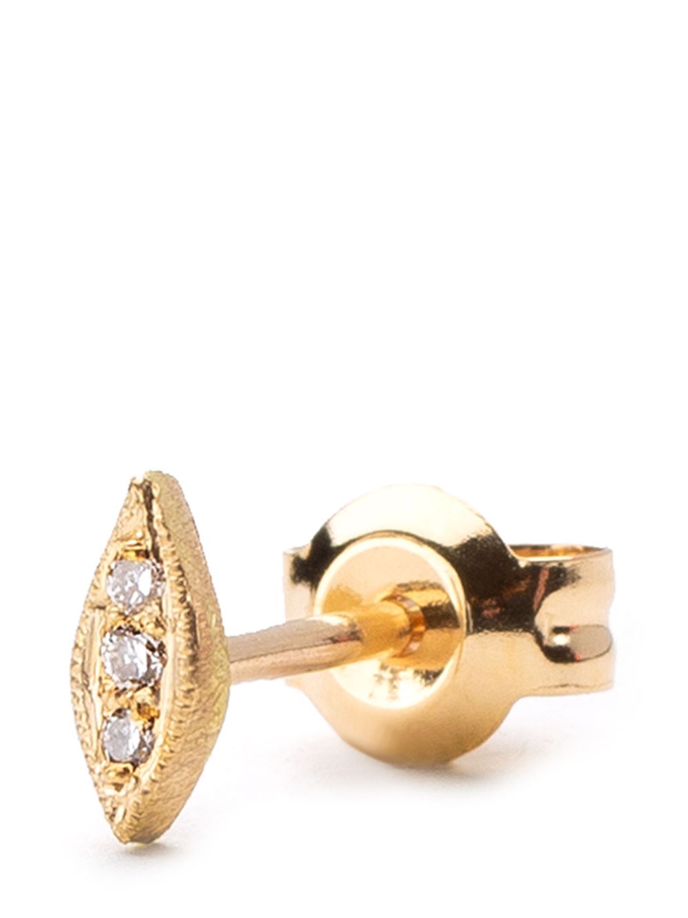 Yasuko Azuma 18kt yellow gold Leaf diamond stud earring - 金色