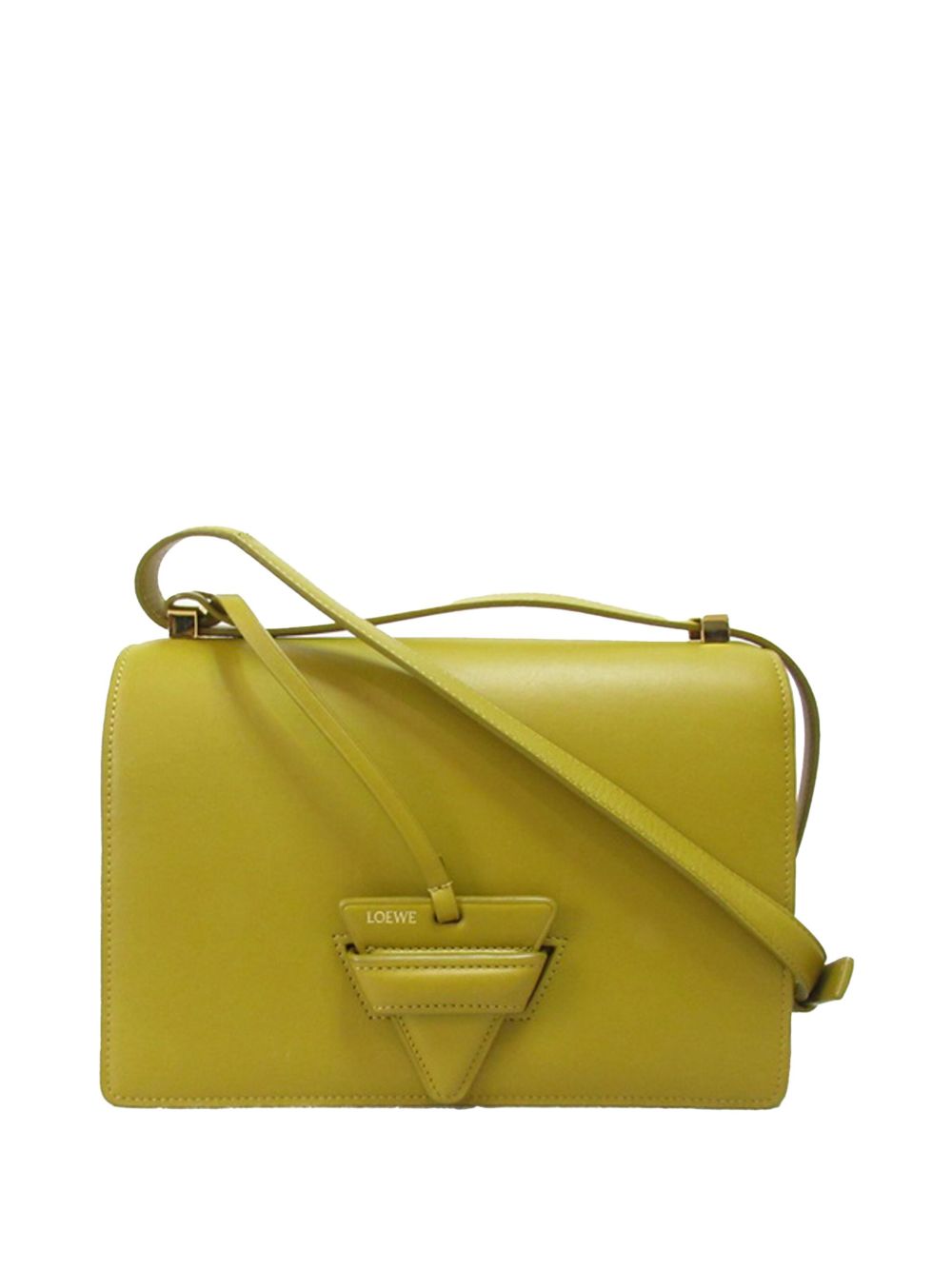 Loewe Pre-Owned Small Leather Barcelona 斜挎包（2018-2023年典藏款） - 黄色
