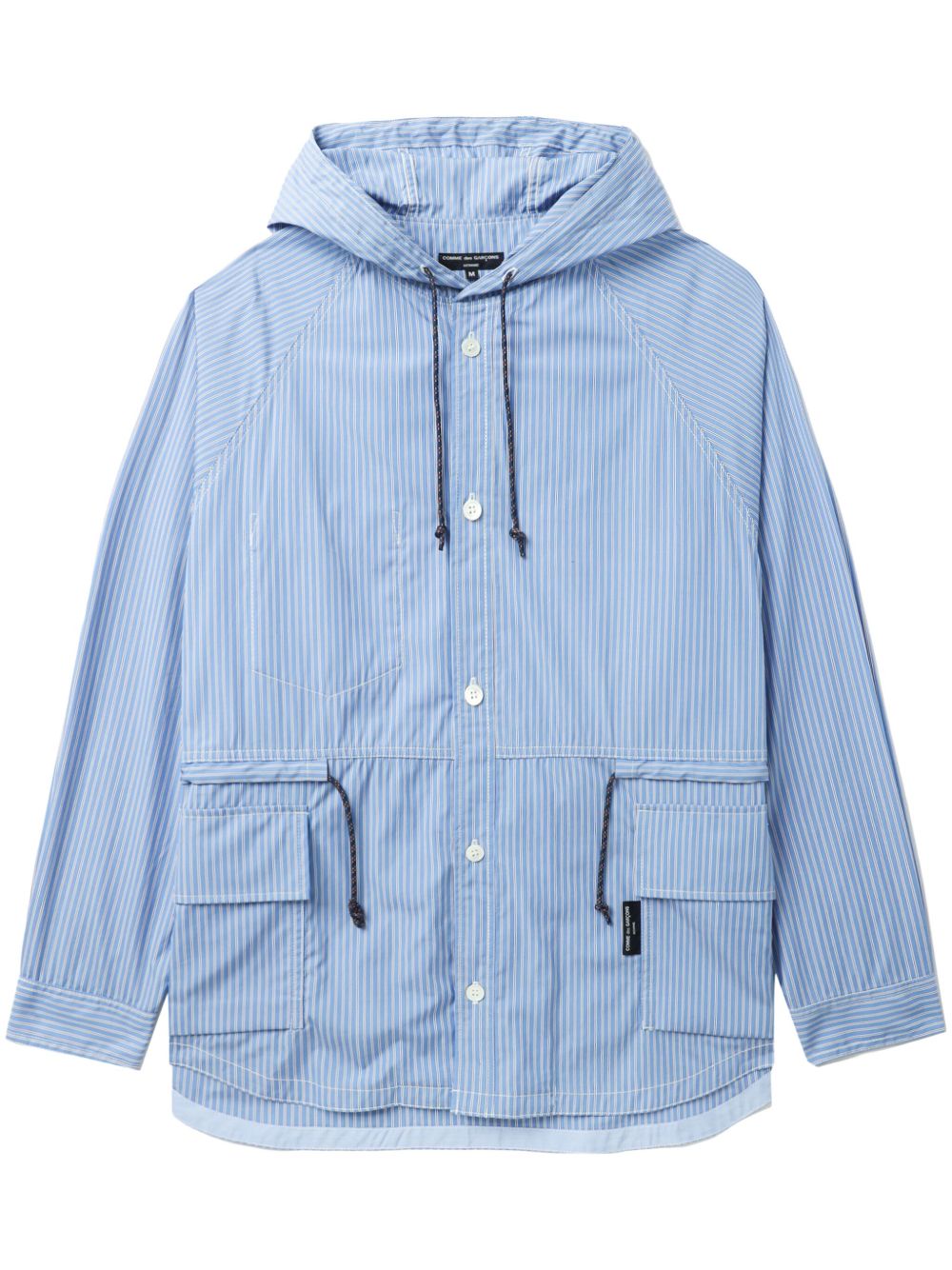 Comme des Garçons Homme 连帽轻薄夹克 - 蓝色