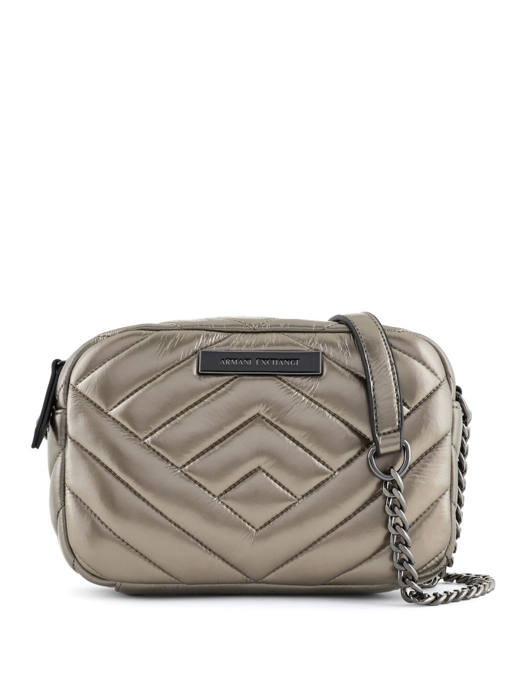 Armani Exchange logo标牌斜挎包 - 中性色