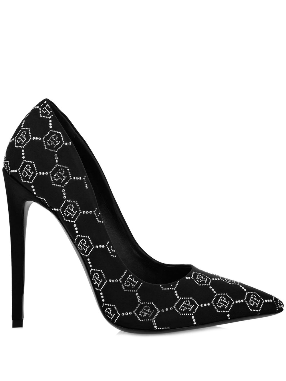 Philipp Plein Decollete 高跟鞋（12厘米） - 黑色