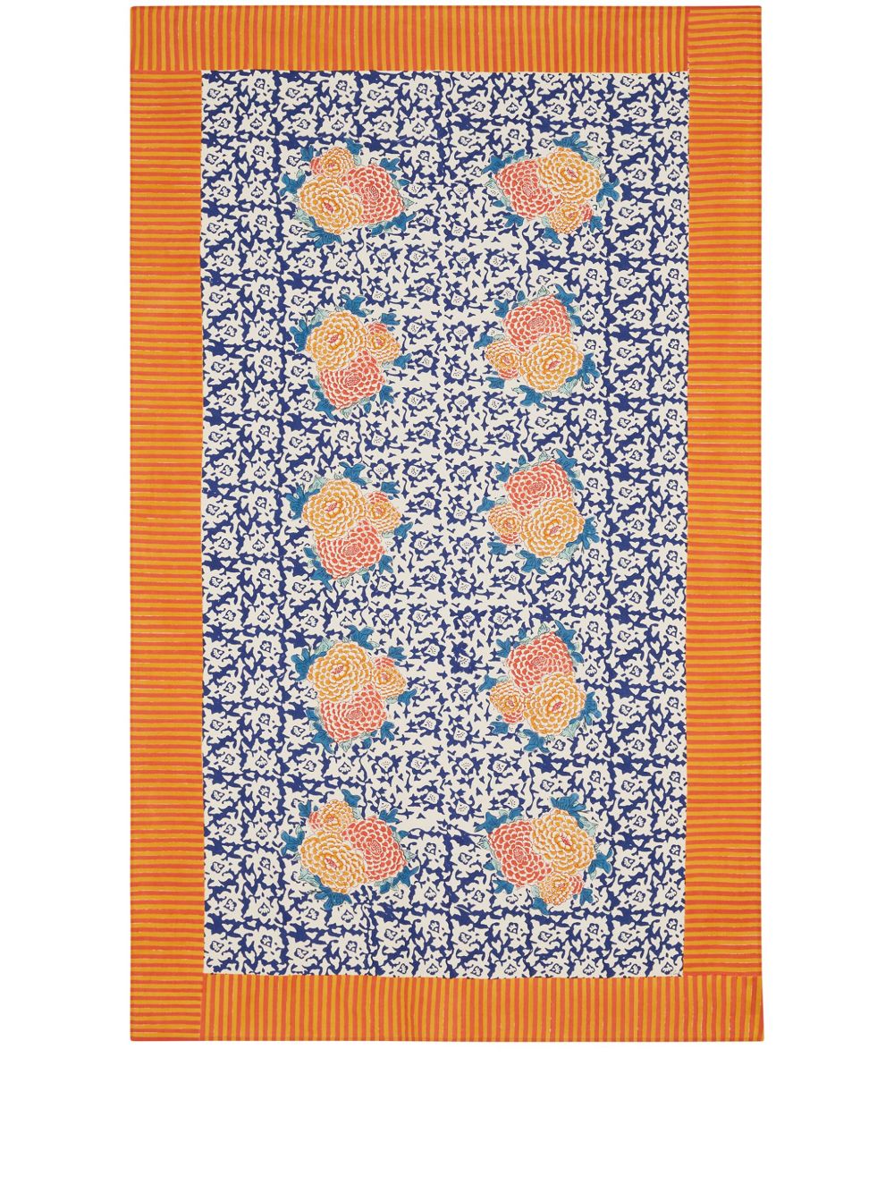 Lisa Corti Arabesque 棉桌布（140厘米 x 240厘米） - 蓝色