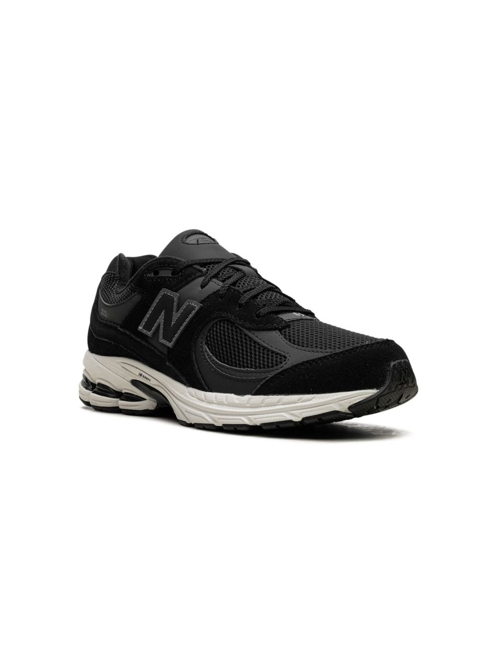 New Balance Kids 2002 皮质运动鞋 - 黑色