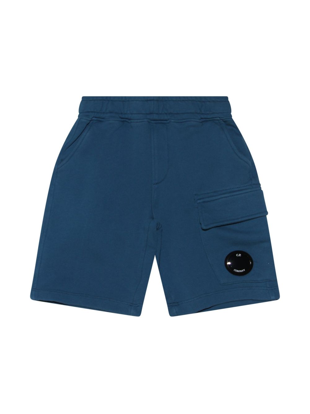 C.P. Company Kids Lens-detailed shorts - 蓝色