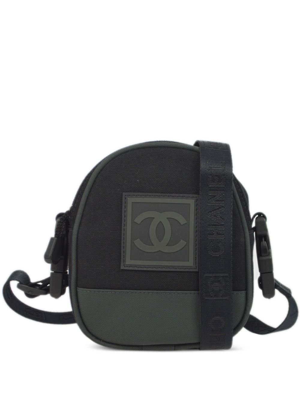 CHANEL Pre-Owned Sports Line 单肩包（2003年典藏款） - 黑色