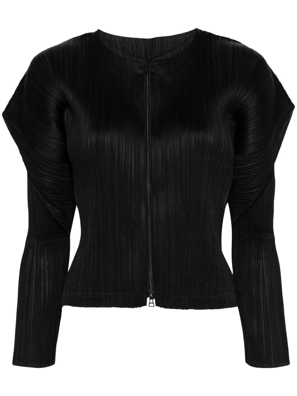 Pleats Please Issey Miyake Monthly Colors February 褶饰开衫 - 黑色