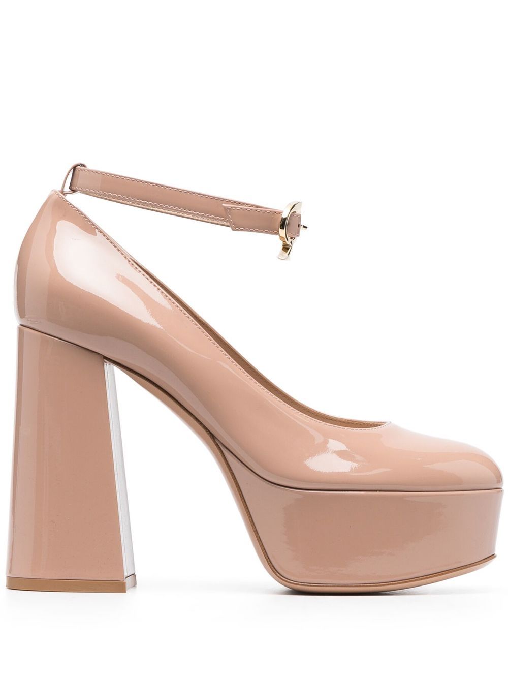 Gianvito Rossi 亮面高跟鞋 - 粉色