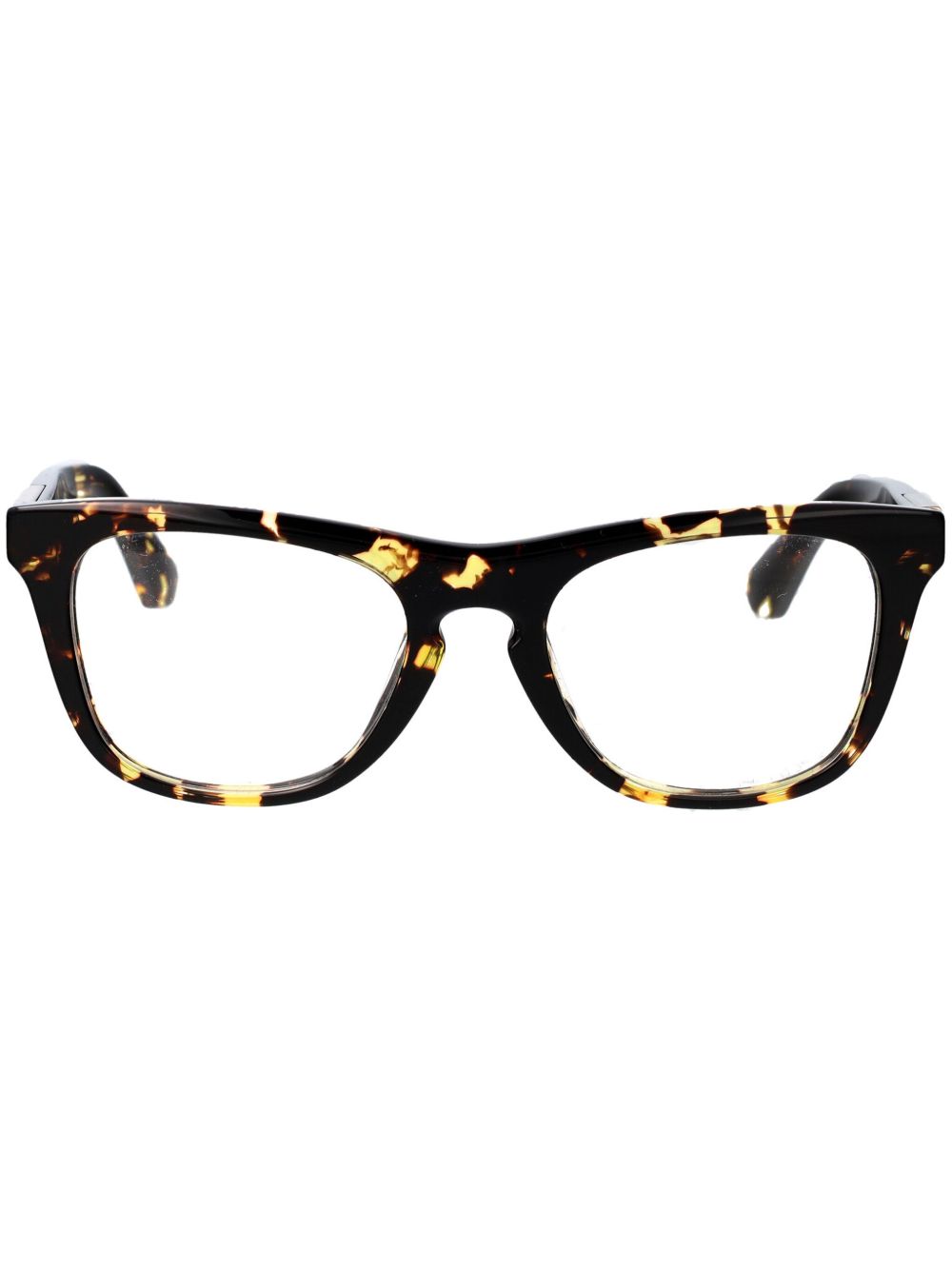 Burberry Eyewear 玳瑁纹效果镜框 - 褐色