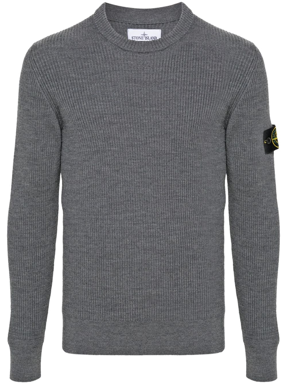 Stone Island 罗盘徽章毛衣 - 灰色