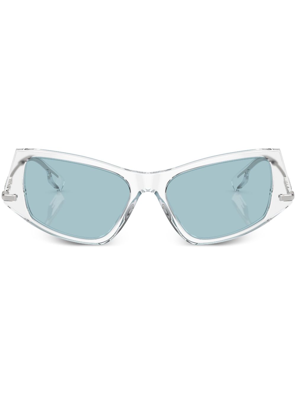 Burberry Eyewear logo标牌猫眼框太阳眼镜 - 中性色