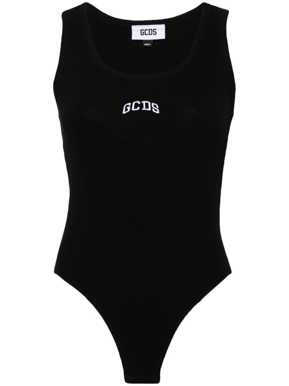 GCDS logo连体紧身衣 - 黑色