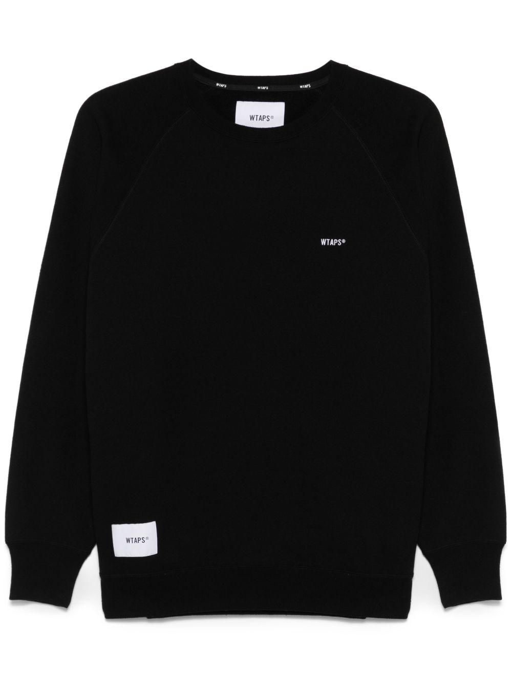 WTAPS logo刺绣卫衣 - 黑色