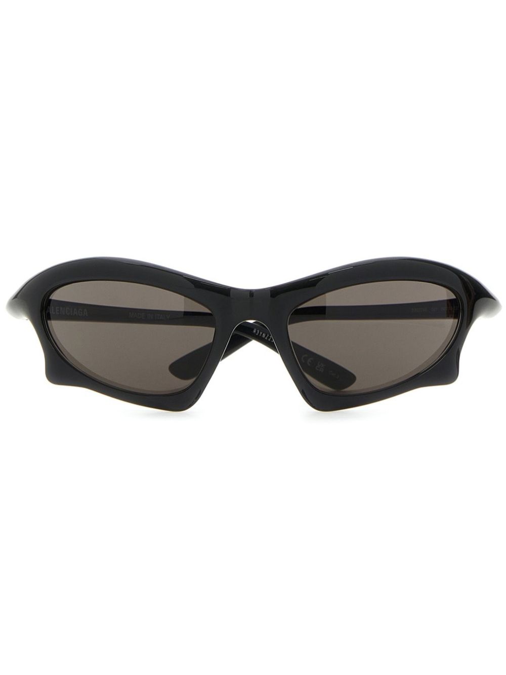 Balenciaga Eyewear 环绕式设计太阳眼镜 - 黑色
