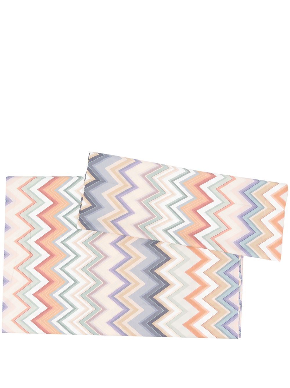 Missoni Home 条纹寝具套装 - 紫色