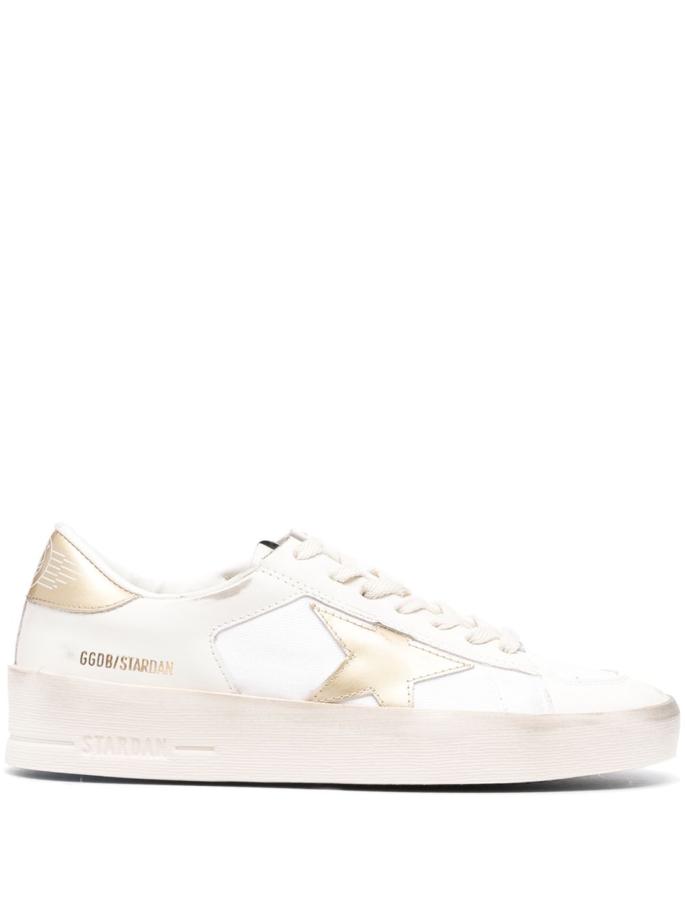 Golden Goose Stardan 皮质运动鞋 - 白色