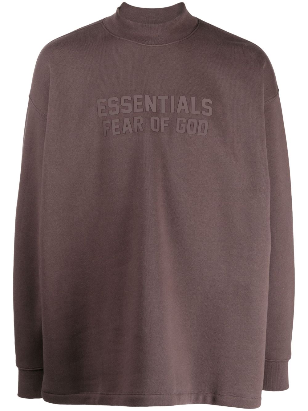 FEAR OF GOD ESSENTIALS logo印花圆领卫衣 - 褐色