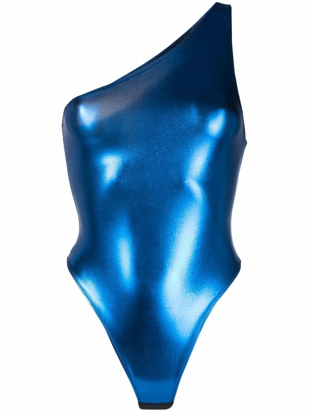 Maison Close Blue Angel 不对称连体紧身衣 - 蓝色