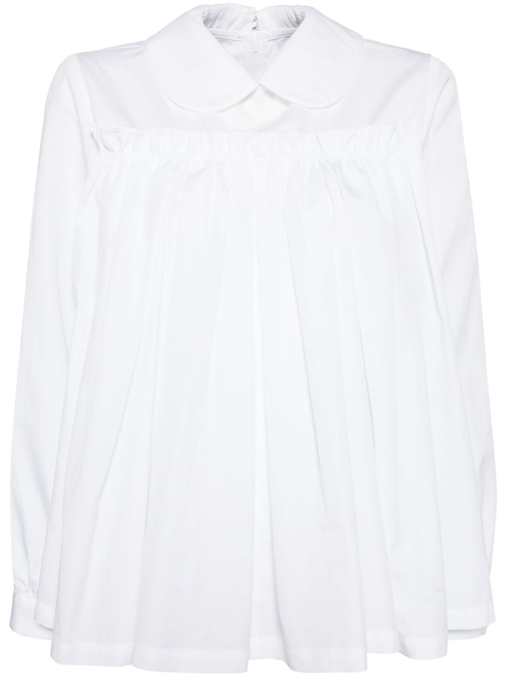 Comme Des Garçons Girl 荷叶边罩衫 - 白色