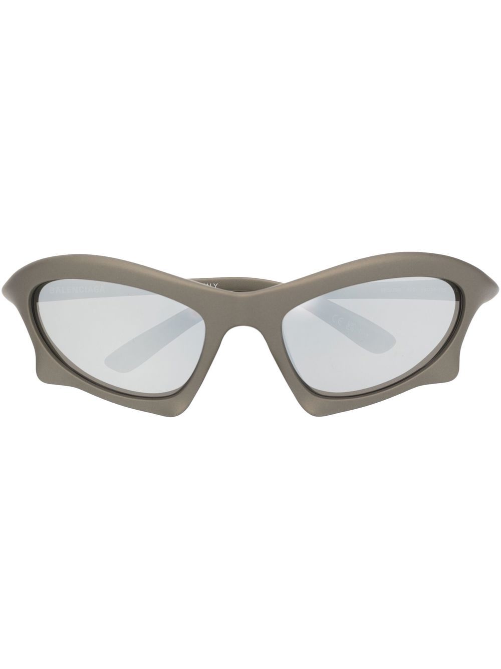 Balenciaga Eyewear 巴黎世家 logo印花太阳眼镜 - 灰色