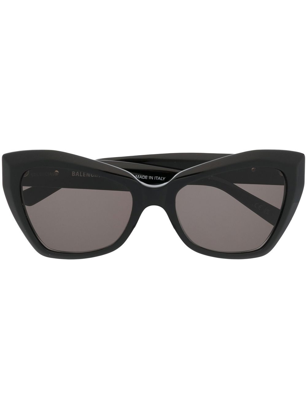 Balenciaga Eyewear 经典标牌蝴蝶框太阳眼镜 - 黑色