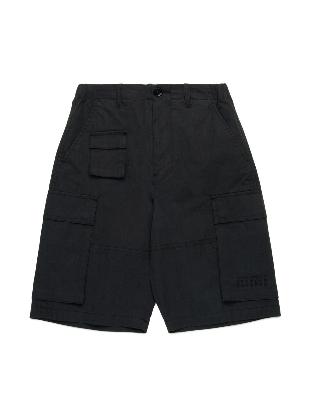 MM6 Maison Margiela Kids 工装短裤 - 黑色