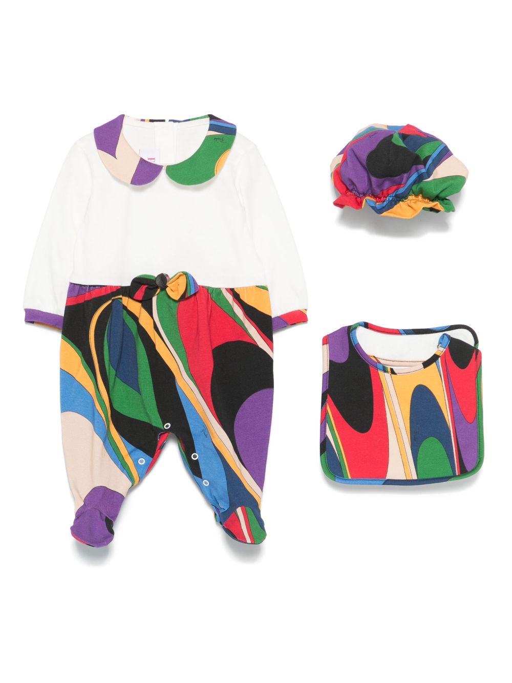 PUCCI Junior 抽象印花睡衣 - 101MC MULTICOLOR