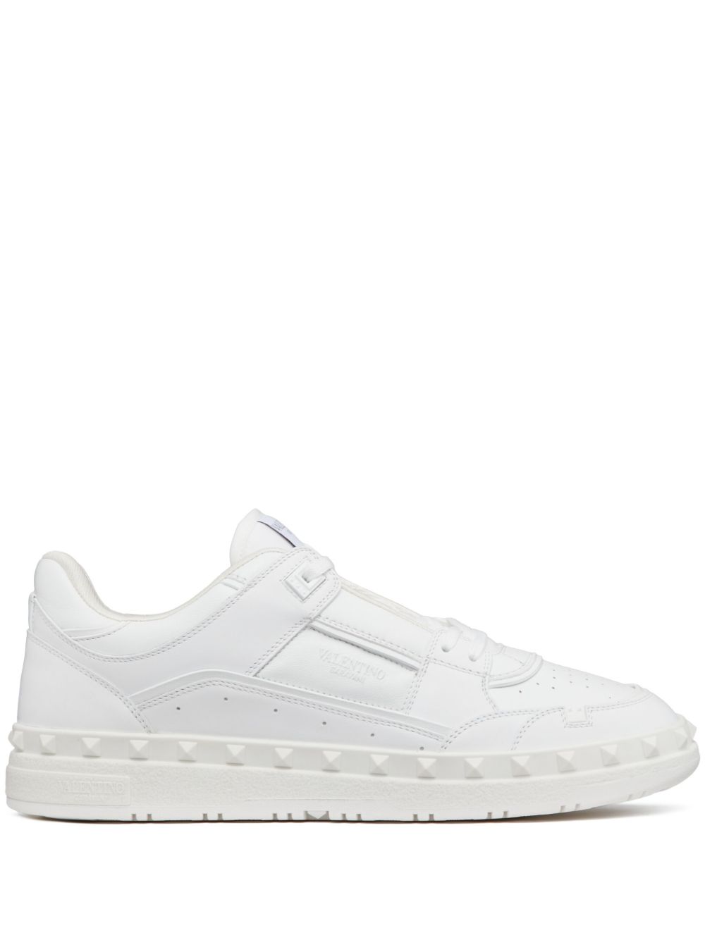 Valentino Garavani Freedots 皮质低帮运动鞋 - 白色