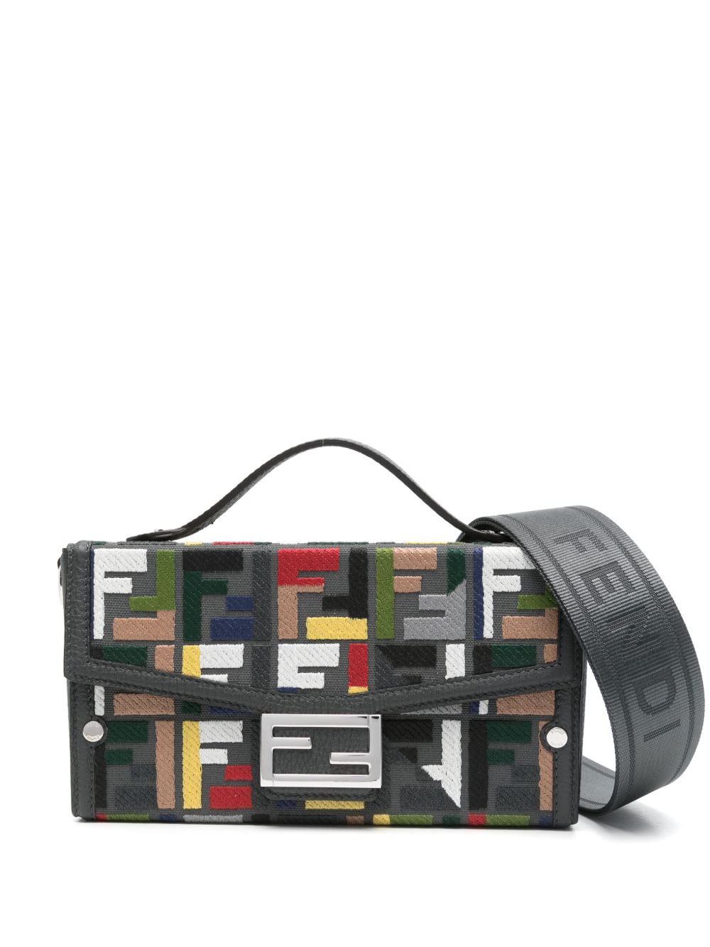 FENDI Baguette Soft Trunk 手提包 - 灰色