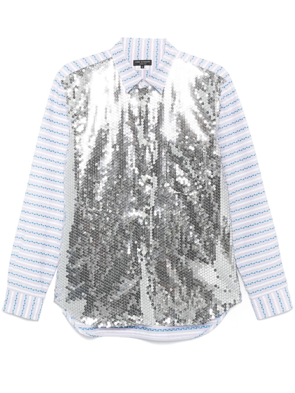 Comme des Garçons Homme Plus 亮片缀饰衬衫 - 灰色