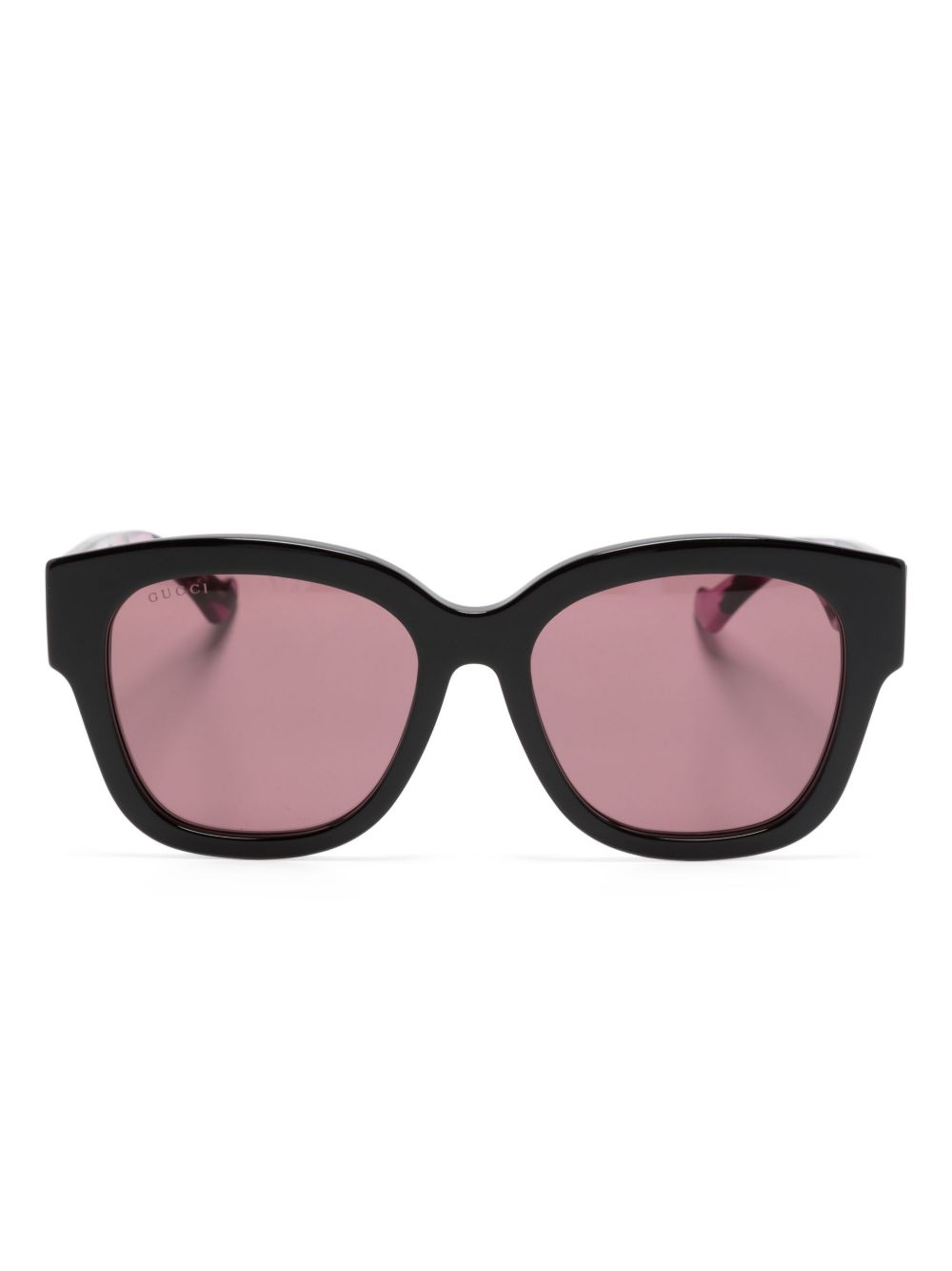 Gucci Eyewear GG 方框太阳眼镜 - 黑色