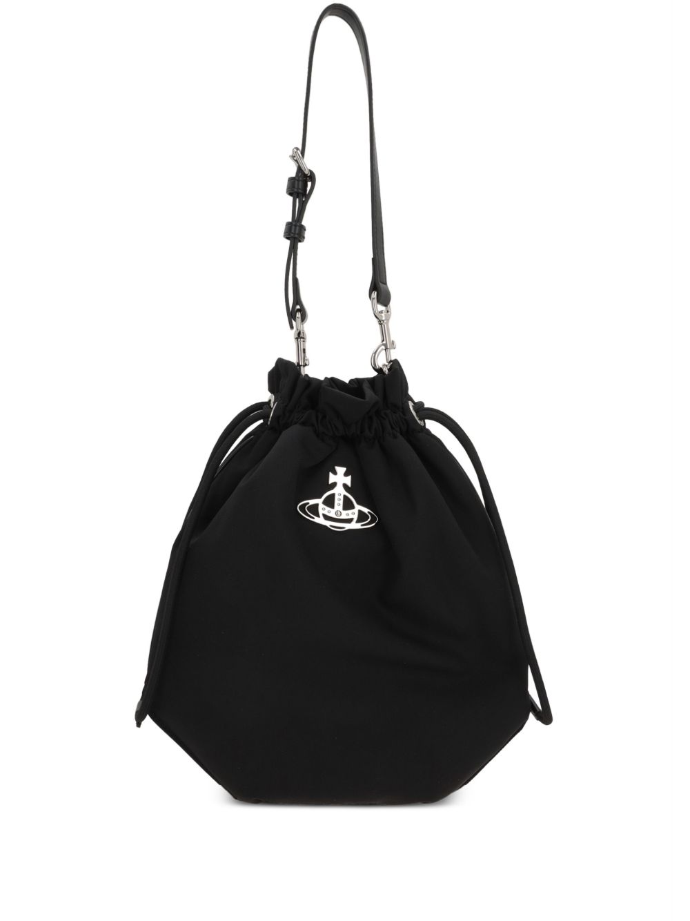 Vivienne Westwood 抽绳手拿包 - 黑色