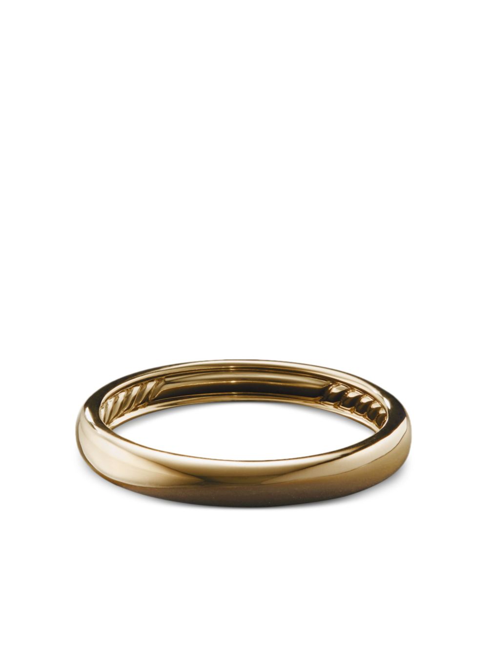 David Yurman 18K黄金 DY Classic 指环戒指 - 金色