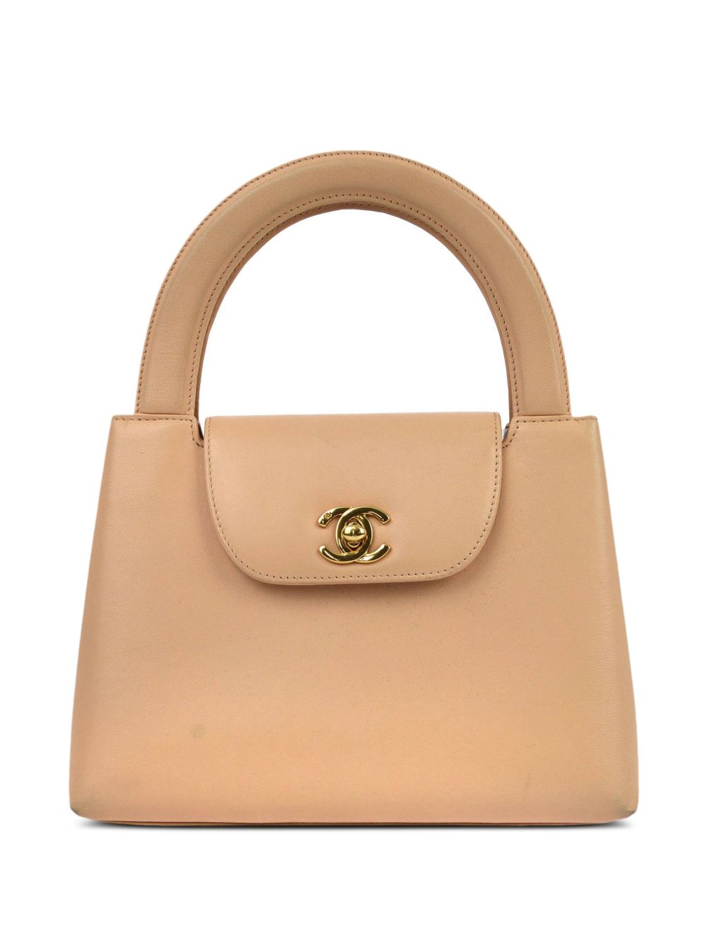 CHANEL Pre-Owned CC 顶置手柄手提包（1998年典藏款） - 中性色