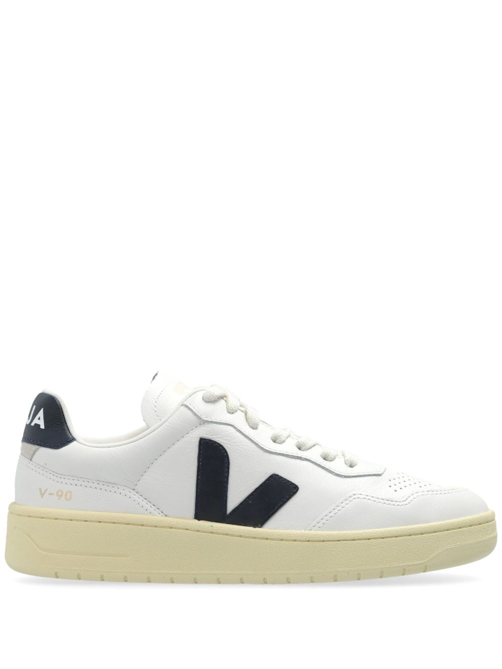 VEJA Campo Chromefree 皮质运动鞋 - 白色