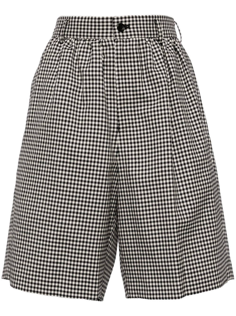 Comme Des Garçons Girl 格纹短裤 - 黑色