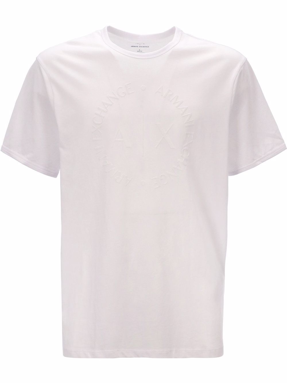 Armani Exchange logo印花T恤 - 白色