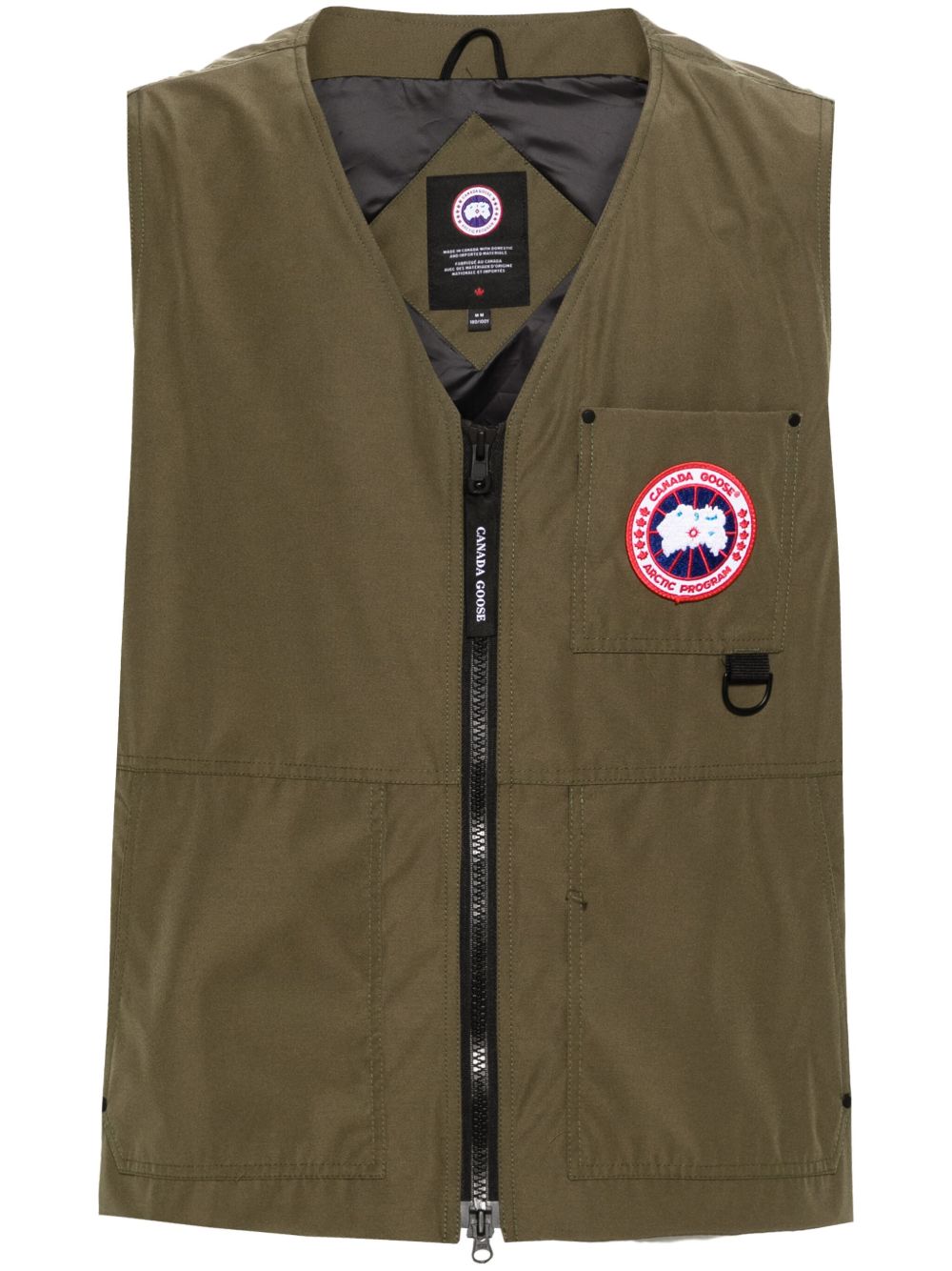 Canada Goose Canmore 标贴马甲 - 绿色