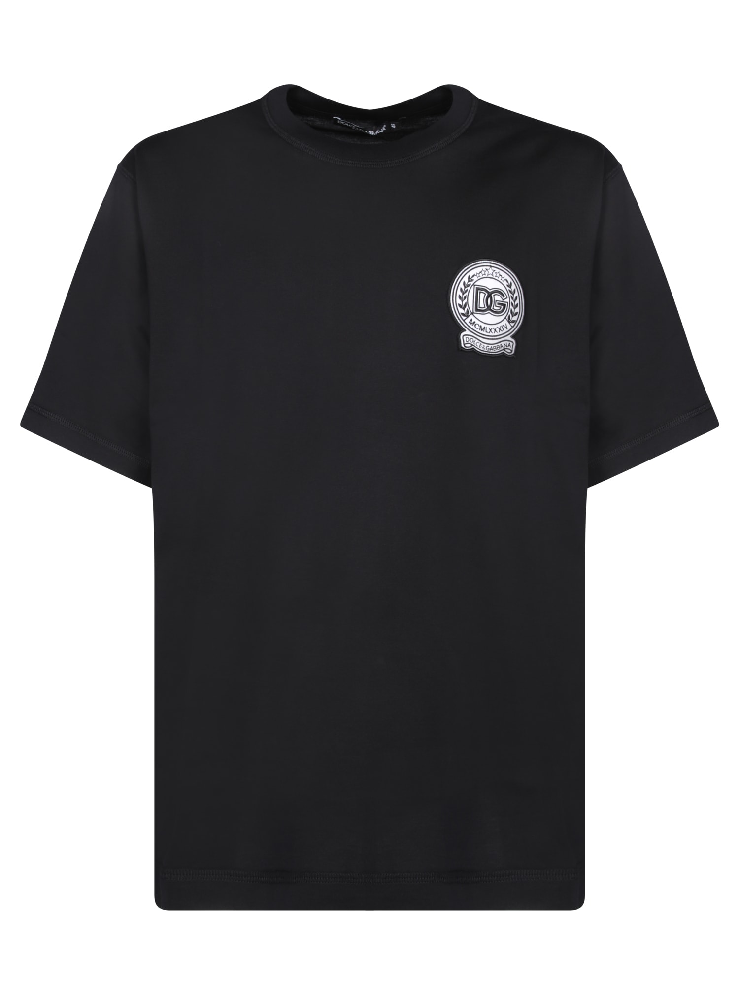 Dolce & Gabbana Dg Side Logo Black T-shirt