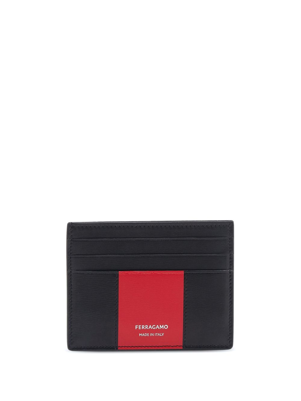 Ferragamo 双色卡夹 - 红色