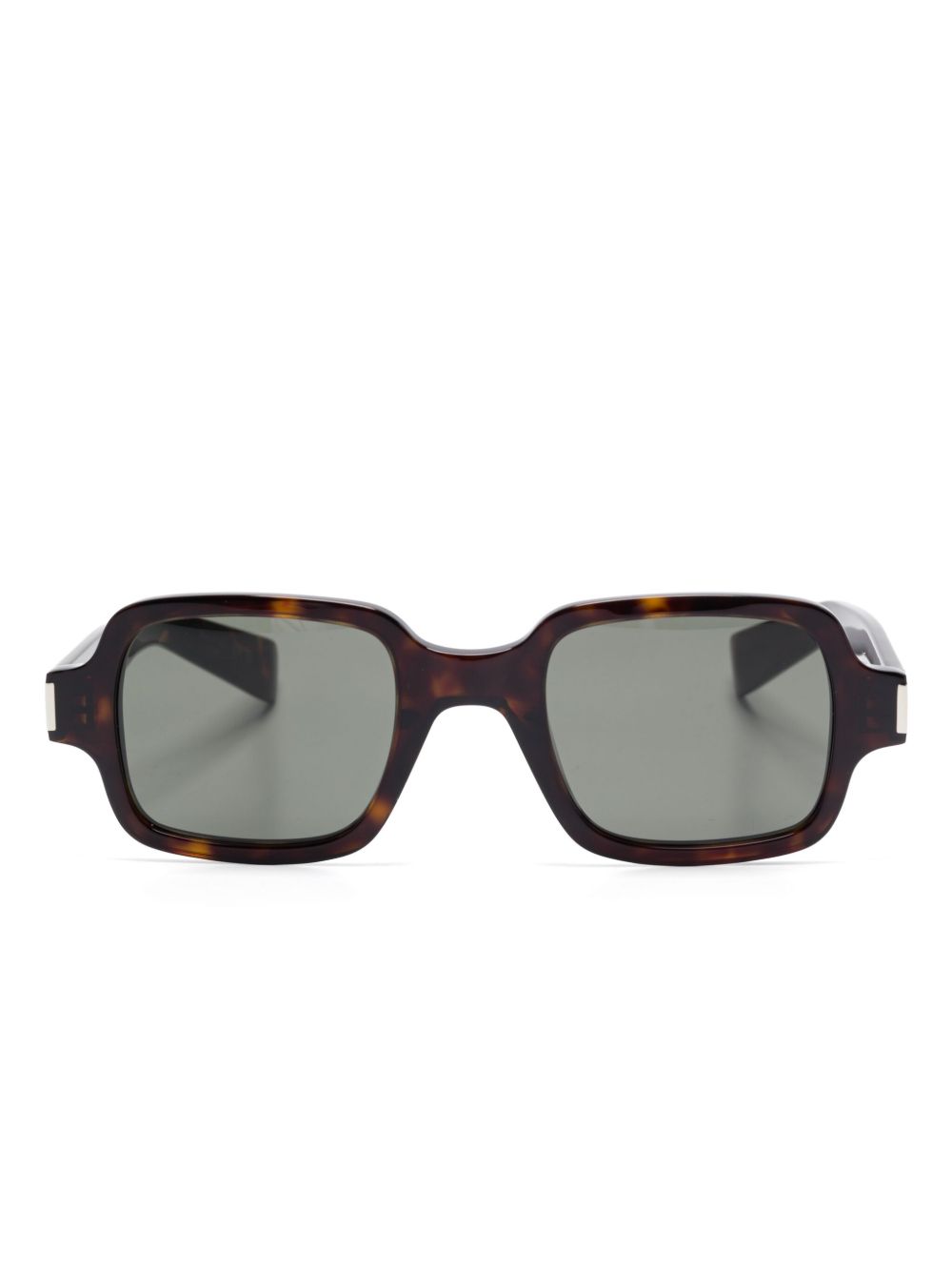 Saint Laurent Eyewear 玳瑁纹效果太阳眼镜 - 黑色