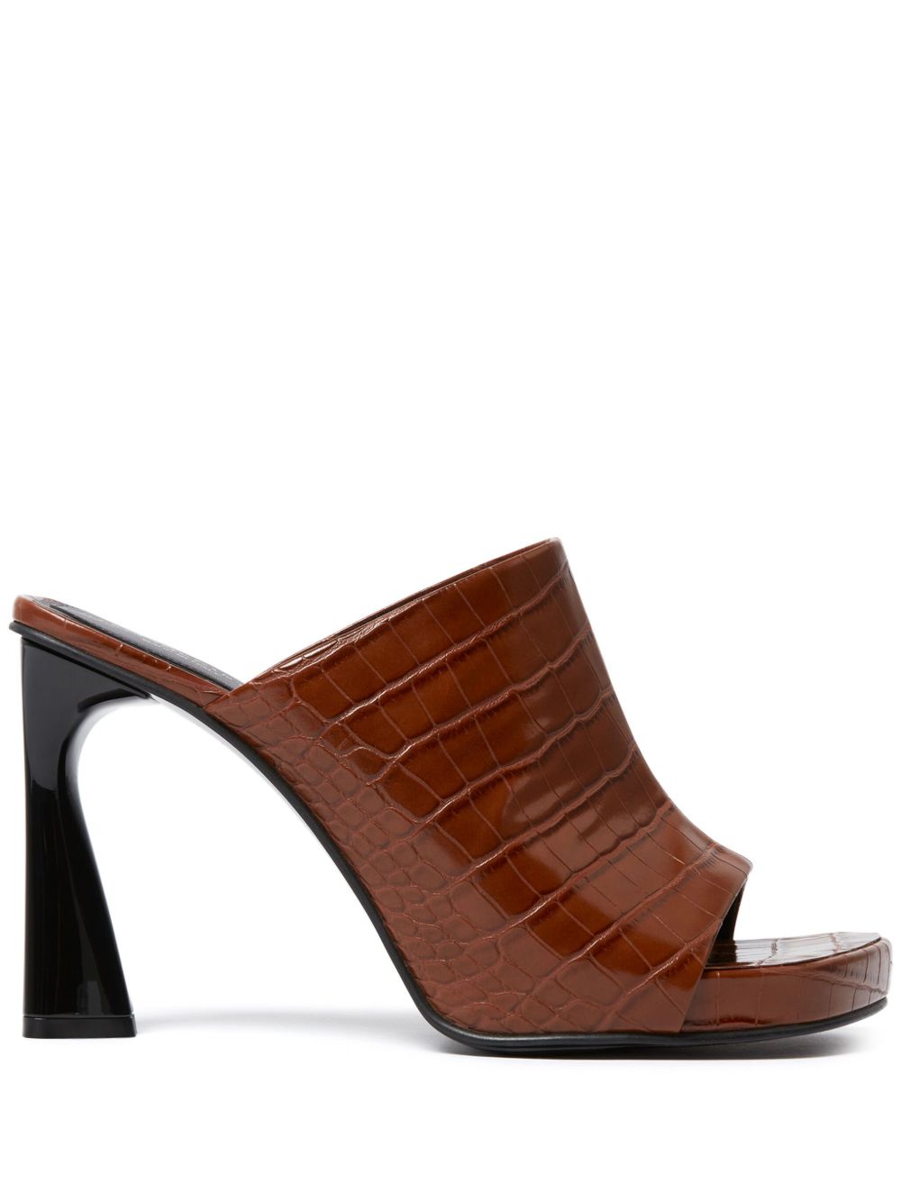 Stella McCartney Elsa Cocco Alt Reptile 穆勒鞋 - 褐色