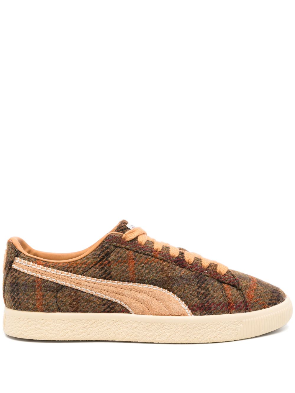 PUMA Clyde Harris 粗花呢运动鞋 - 褐色